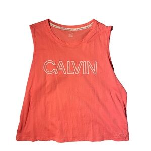 Calvin Klein Pink Sleeveless T-Shirt